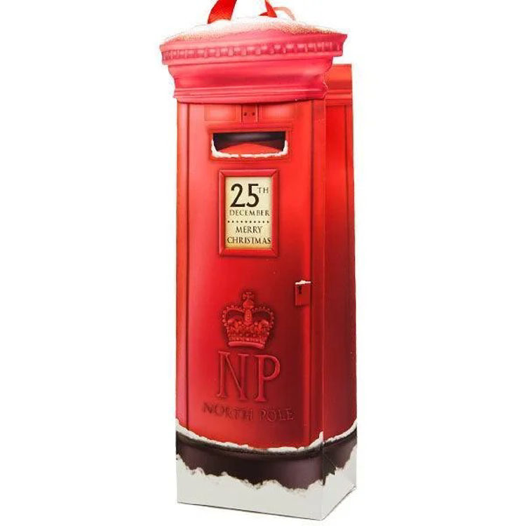 Picture of X250594 Christmas Post Box Bottle Bag 36CM L